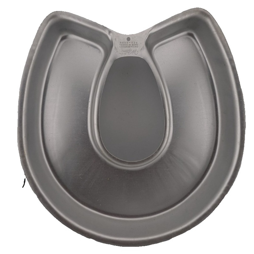 Vintage WILTON Horseshoe Cake Baking/Mold Pan 502-3258 12.75"x 12"x 2" 1972